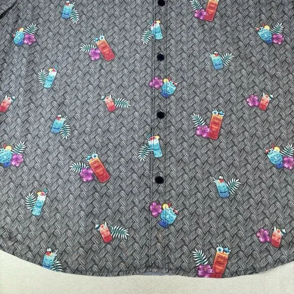 Tommy Bahama Islandzone Coconut Point Tiki Cocktails Camp Shirt Sz 3XL Vacation - Picture 9 of 14